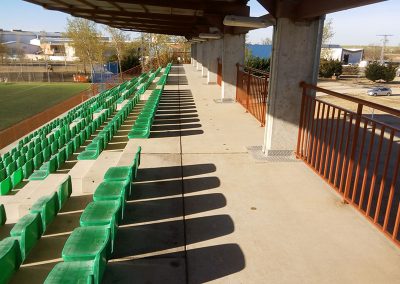 trabajo pavimentación campo de fútbol