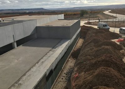 impermeabilización de cubierta con grava en Bodegas Protos